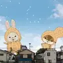 Постер аниме «Бумажный кролик x TOHO Cinemas»