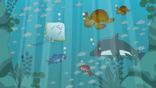 Кадр 5 из аниме «Kaijuu Step SDGs Daisakusen Special: Umi no Yutaka-sa wo Mamorou! 1 сезон»